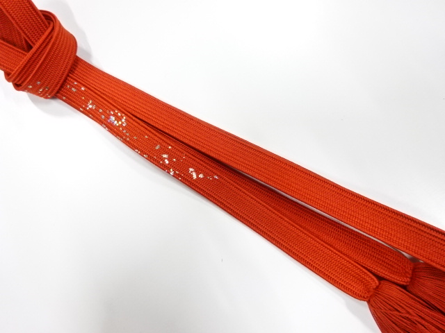 正絹　撚り房　手組帯締め